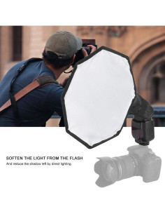 Difusor de Flash Softbox Plegable 30cm Serounder Universal 2