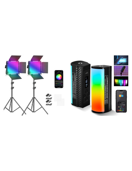 Kit de Iluminación LED RGB NEEWER 660 PRO 50W con Varita