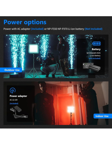 Kit de Iluminación LED RGB NEEWER 660 PRO 50W con Varita