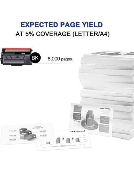 Cartucho de Tóner Alto Rendimiento TN-850 TN-820 para Brother