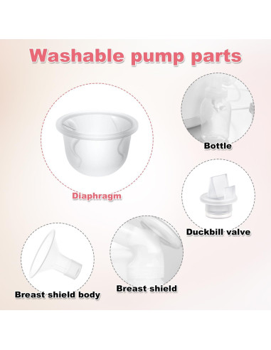 BOXOB 2 Piezas Diafragmas Silicona Bomba Leche Zomee Motif