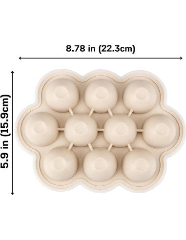 Bandeja de Silicona para Bebés PandaEar 3 Pack - 10 Compartimentos
