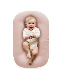 Alfombra de Juego para Bebés Vicorise 100% Algodón Rosa 75x45cm