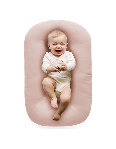 Alfombra de Juego para Bebés Vicorise 100% Algodón Rosa 75x45cm