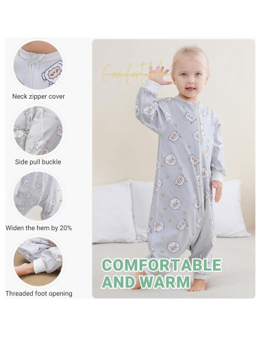 Saco de Dormir para Bebés MICHLEY 100% Algodón Oveja 4-6T