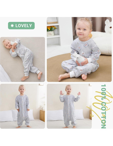Saco de Dormir para Bebés MICHLEY 100% Algodón Oveja 4-6T
