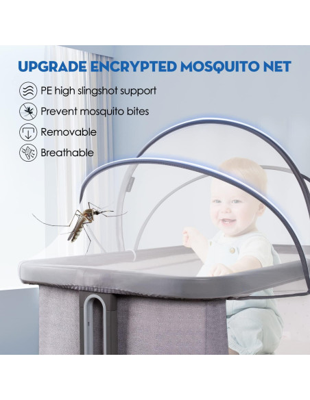 Cubierta de Cuna Beberoad Love Antimosquitos 99x56 cm Blanca