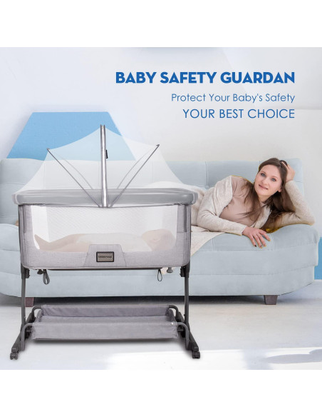 Cubierta de Cuna Beberoad Love Antimosquitos 99x56 cm Blanca