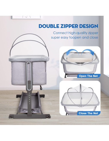 Cubierta de Cuna Beberoad Love Antimosquitos 99x56 cm Blanca