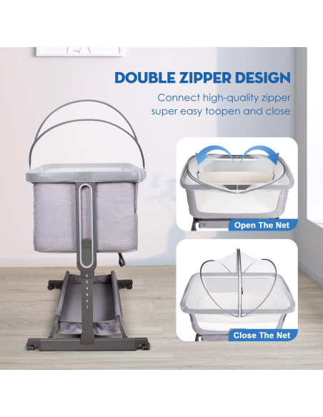 Cubierta de Cuna Beberoad Love Antimosquitos 99x56 cm Blanca