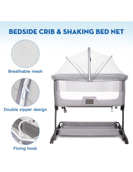 Cubierta de Cuna Beberoad Love Antimosquitos 99x56 cm Blanca