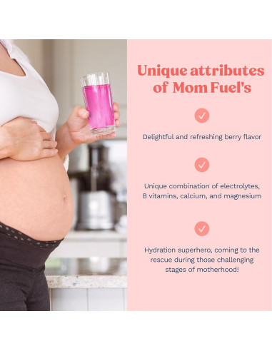 Bebida Electrolítica Mommy Knows Best - Hidratación Mamás 16 Unidades