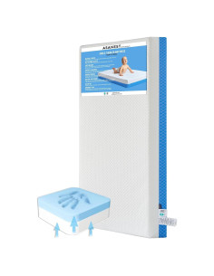 Colchón de Cuna ASANEST Viscoelástico Doble Cara 132x69.85cm