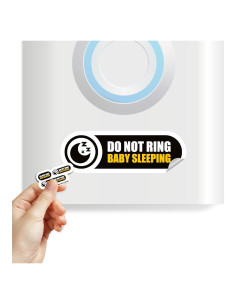 Etiquetas No Llamar Bebé Durmiendo Engraven - 3 Tamaños Impermeables