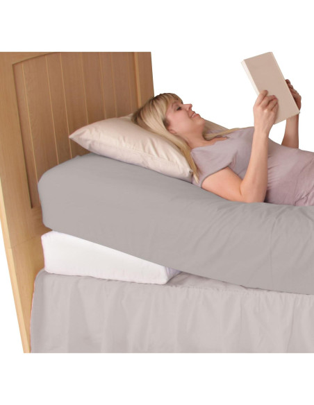 Almohada Elevada Leachco Swankle Cuña Blanca 50.8x63.5 cm