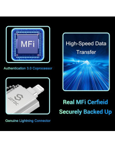 Memoria Flash 256GB 3-en-1 JD006 para iPhone y Android 2
