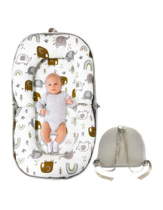 Cojín Plegable para Bebé UGRASEA Blanco - Cuna Portátil 0-24 Meses