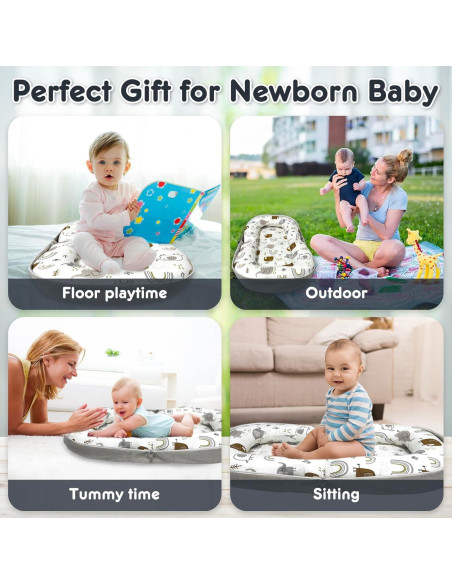 Cojín Plegable para Bebé UGRASEA Blanco - Cuna Portátil 0-24 Meses