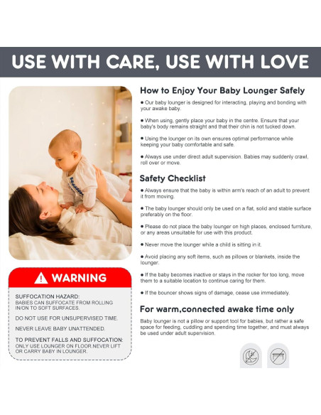 Cojín Plegable para Bebé UGRASEA Blanco - Cuna Portátil 0-24 Meses