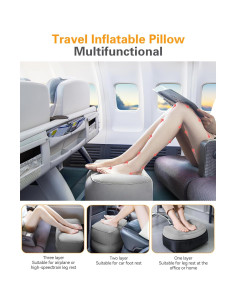 Cojín Inflable de Viaje Sunany para Descanso de Pies - Ajustable 2