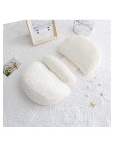 Almohada de Embarazo Lacomfy Doble Cuña Ajustable 64x41cm