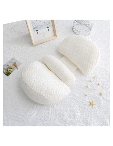 Almohada de Embarazo Lacomfy Doble Cuña Ajustable 64x41cm Almohada de Embarazo Lacomfy Doble Cuña Ajustable 64x41cm