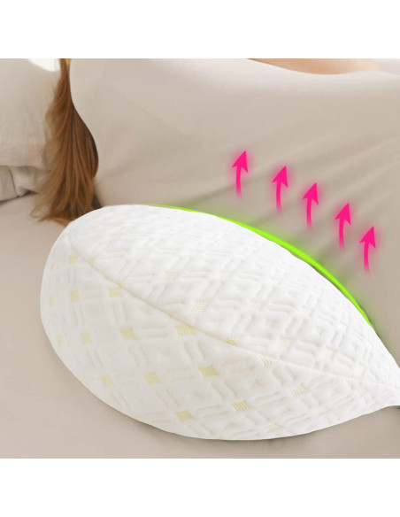 Almohada de Embarazo Lacomfy Doble Cuña Ajustable 64x41cm Almohada de Embarazo Lacomfy Doble Cuña Ajustable 64x41cm