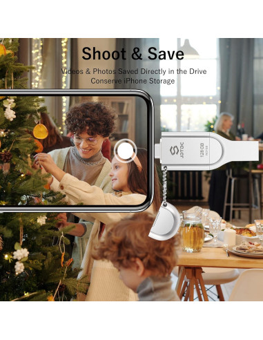 Memoria Flash 256GB 3-en-1 JD006 para iPhone y Android