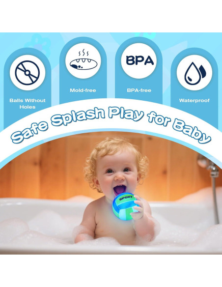 Juguetes de baño iluminados TNOIE con aro de baloncesto