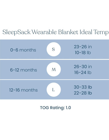 HALO Sleepsack Ideal Temp Manta Bebé TOG 1.0 Gris Grande