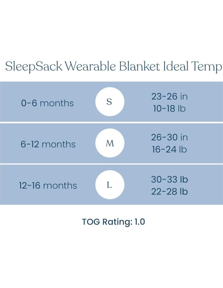 HALO Sleepsack Ideal Temp Manta Bebé TOG 1.0 Gris Grande