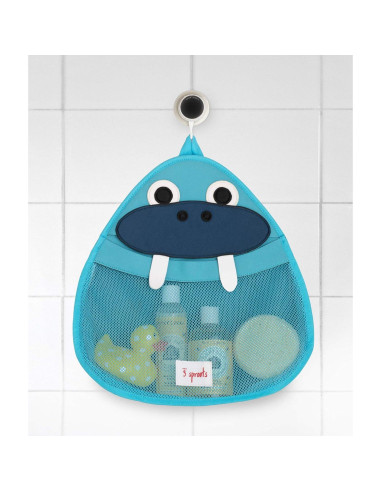 Colgador de Juguetes de Baño 3 Sprouts Morsa - Organizador Espacioso