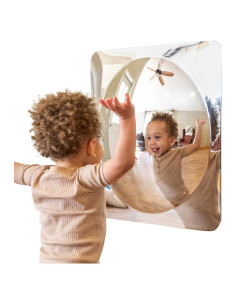 Espejo Sensorial Grande Spark & Wow 49x49 cm para Niños 6m+