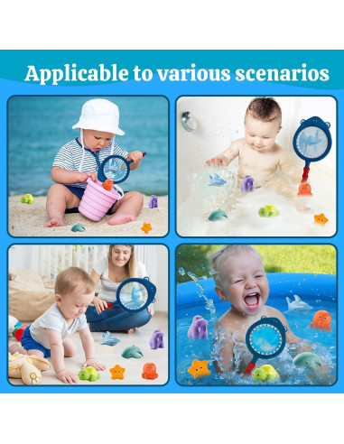 Juguetes de baño OLRMA Animales Marinos Flotantes 6 Piezas