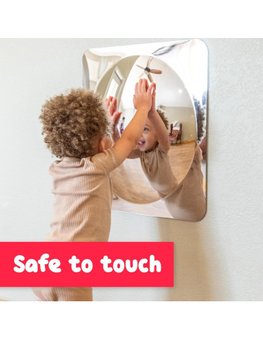 Espejo Sensorial Grande Spark & Wow 49x49 cm para Niños 6m+