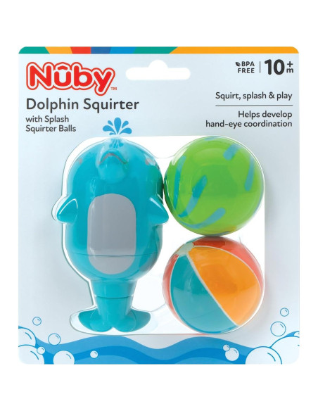 Juguete de Baño Nuby Chorro Delfín con Bolas Splash 10+M
