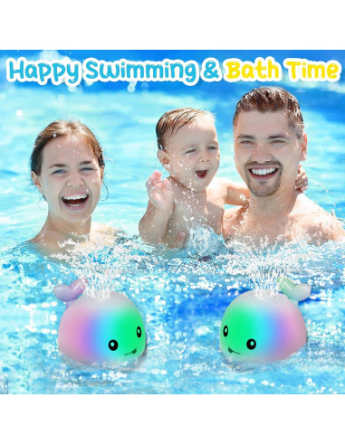 Juguete de Baño Ballena TFS TOP-FANS Iluminado 6-12 Meses