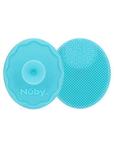 Cepillo de Baño de Silicona Nuby Scrubbies - Paquete de 2 Azul