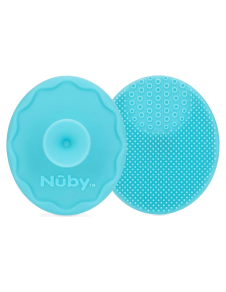 Cepillo de Baño de Silicona Nuby Scrubbies - Paquete de 2 Azul