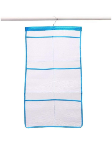 Organizador de Baño de Malla Phying Azul 6 Compartimentos