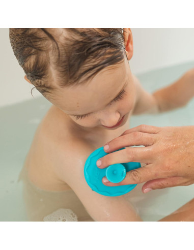 Cepillo de Baño de Silicona Nuby Scrubbies - Paquete de 2 Azul
