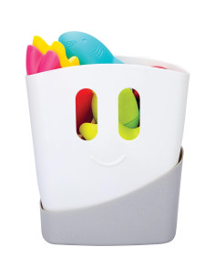 Organizador de Juguetes de Baño Ubbi Gris con Contenedor Secado 2