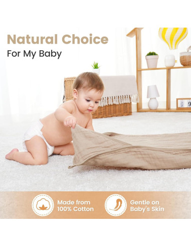 Toallas con Capucha Fmebaby 91x91 cm Algodón Muselina 2 Piezas