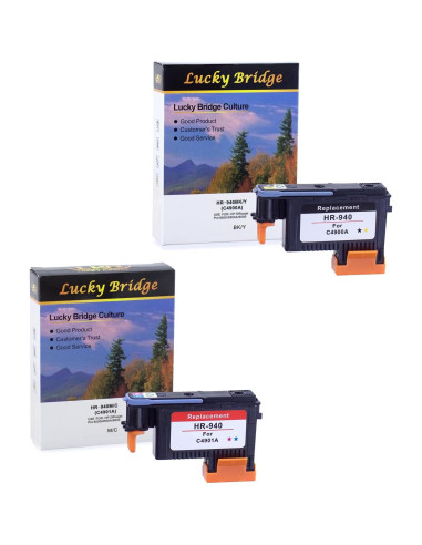 Cabezal de Impresión Remanufacturado LKB HP940 + Cartuchos 940XL