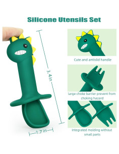 Set de Alimentación de Silicona para Bebés 2 Piezas Share&Care 2