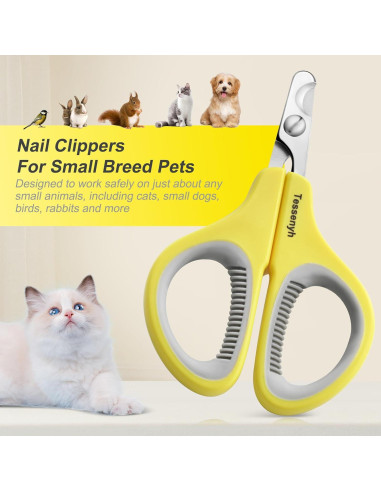Cortador de Uñas Profesional Tessenyh para Gatos - Acero Inoxidable