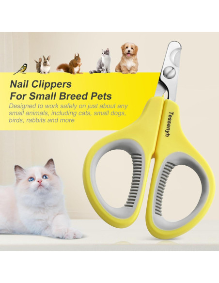 Cortador de Uñas Profesional Tessenyh para Gatos - Acero Inoxidable