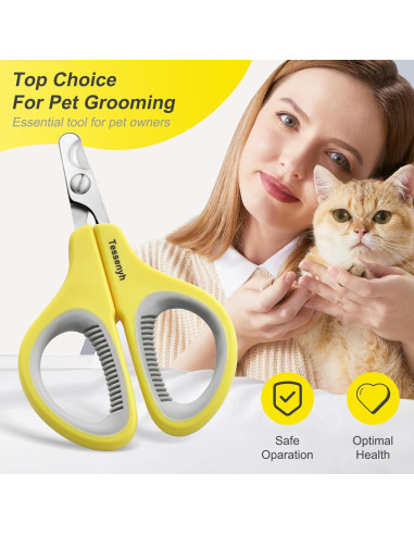 Cortador de Uñas Profesional Tessenyh para Gatos - Acero Inoxidable