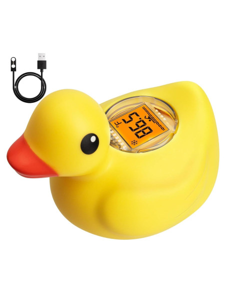 Termómetro de baño digital para bebés AXHHTVCGY pato recargable