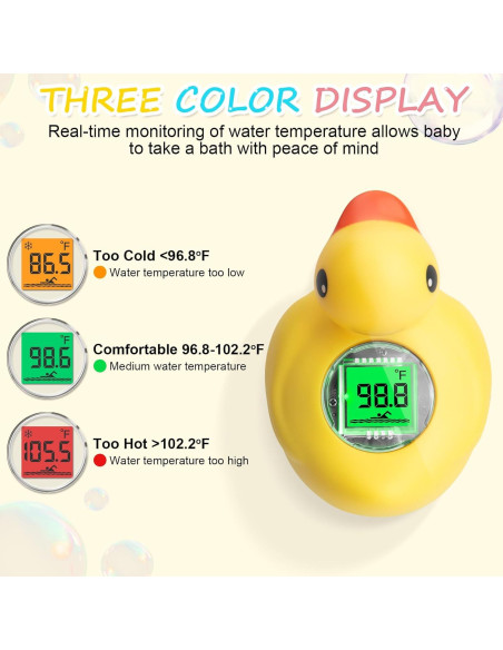 Termómetro de baño digital para bebés AXHHTVCGY pato recargable